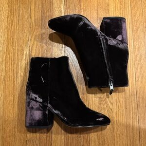 Sam Edelman Taye Velvet Ankle Booties